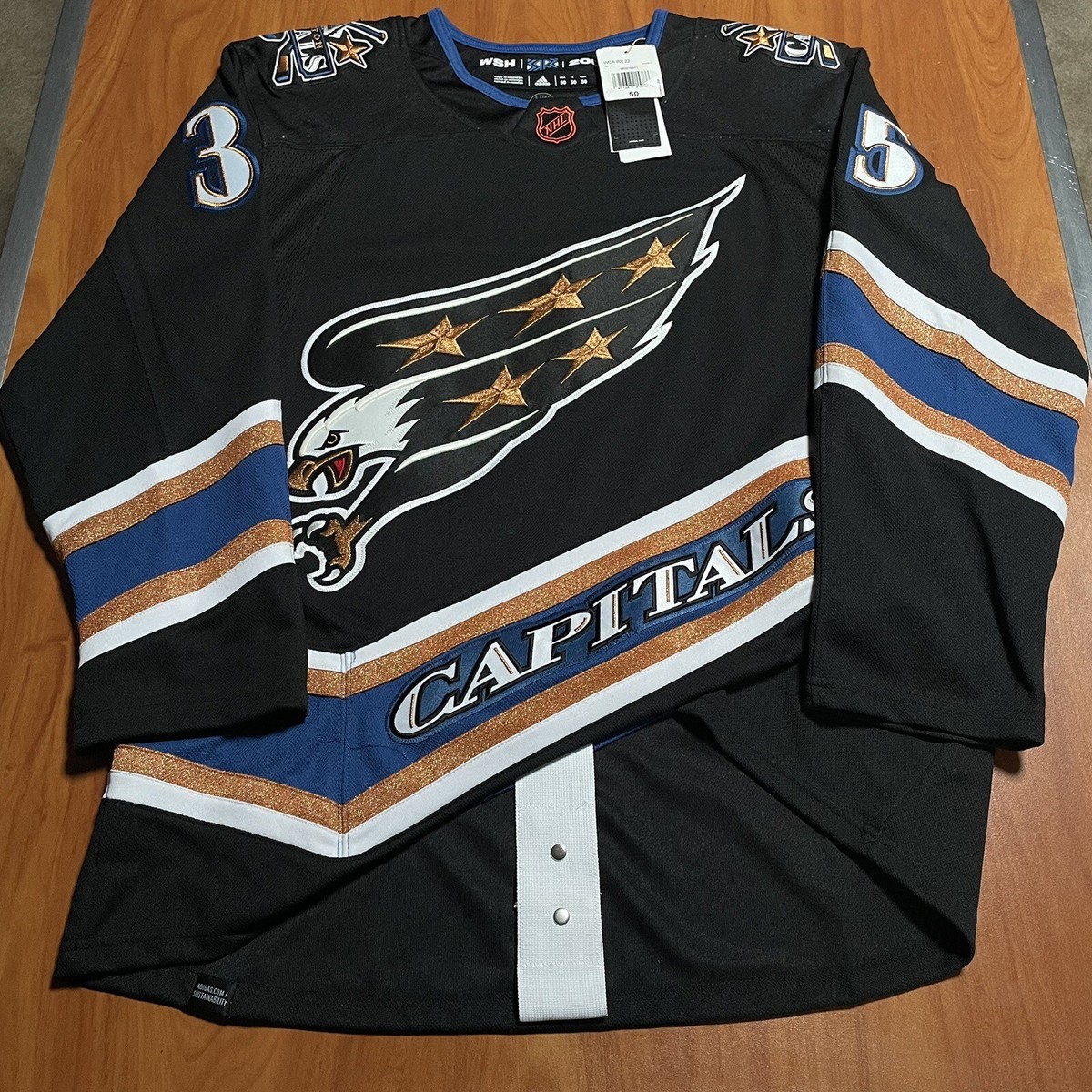 Adidas Darcy Kuemper Washington Capitals Eagle Reverse Retro