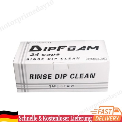 24pcs Professional Disposable Sterilize Tattoo Needle Dip Foam Cleaning Cup