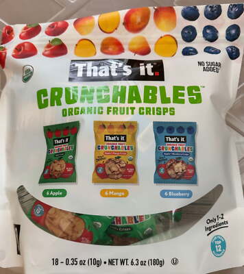 That's it Crunchables Organic Fruit Crisps Variety Pack 18- 6 each
