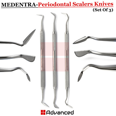 Medentra Periodontal Knives Allan-Orban-Kirkland Gingival Tissue Margin Trimmers