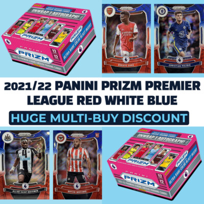 2021/22 Panini Prizm Premier League Soccer Red White Blue - Pick your card
