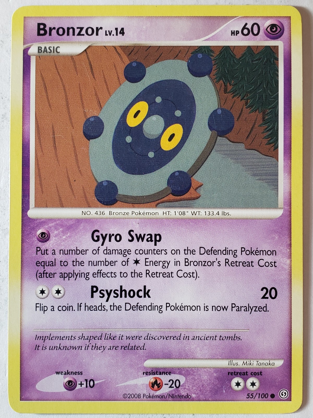 Bronzor 55/100 LP - Stormfront Pokemon Card - $2 Combined Shipping