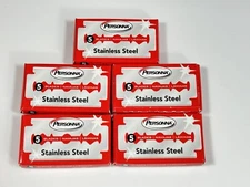 25 Persona Red Stainless Steel Double Edge Shaving Blades for Safety Razors