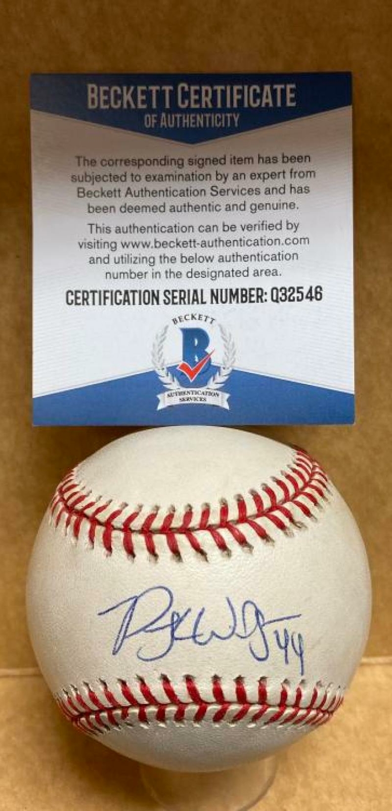 Professional Player Autographed Signed PRESTON WILSON METS/MARLINS N.L. BASEBALL BECKETT Q32546 