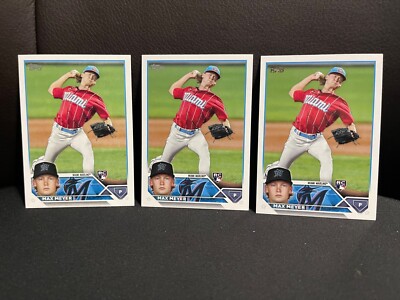 (3) 2023 Topps Max Meyers RC #388 Marlins