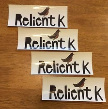 RELIENT K  Matt Thiessen/Hoopes 4 PROMO STICKERS for Birds&the Bee Sides cd MINT