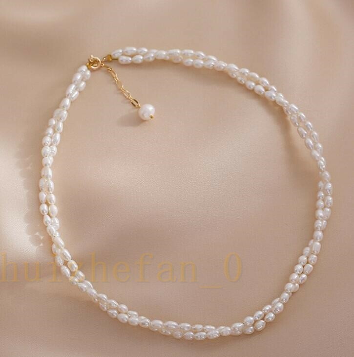 anuke アンヌーク Mini Pearl Necklace Mini Ānuenue Necklace
