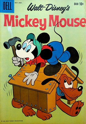 Mickey Mouse 68 Dell Comics 1959 Pluto Doghouse Walt Disney | eBay UK