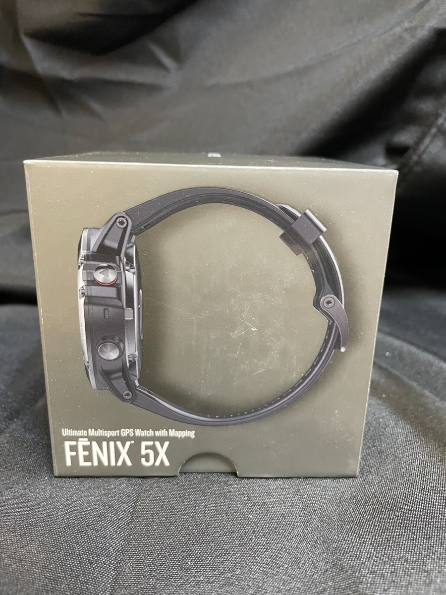 Garmin Fenix 5x 51mm Slate Gray Sapphire with Black Band GPS Garmin Fenix 5x 51mm Slate Gray Sapphire with Black Band GPS