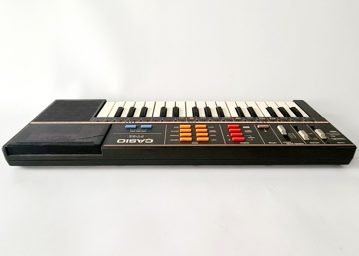 Vintage 1980s Casio PT-82 32 Key Electronic Keyboard Mini