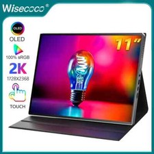 11'' OLED Portable Monitor 2K 2368x1728 Touch Screen Display for Switch PS4 Xbox