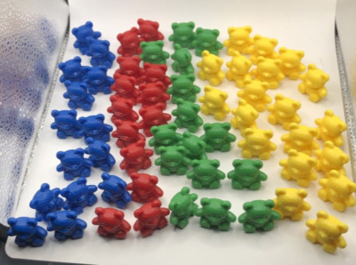 Learning Resources Bear Family Counters - incomplete but useable set of 60