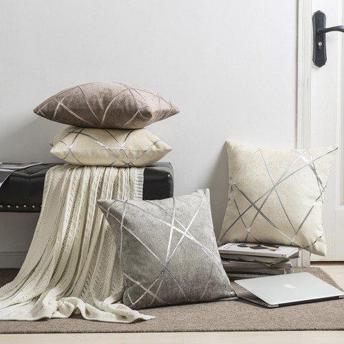 Decorative Couch Pillow Covers 24 x24Sofa Thick Cushion Pillow CoversSquare G... - Picture 5 of 7