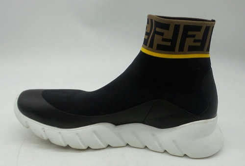 Fendi Mania Reloaded FF Logo Sock Style Sneakers - Size US 10 1/2-No Box WOMEN'S - Picture 3 of 6
