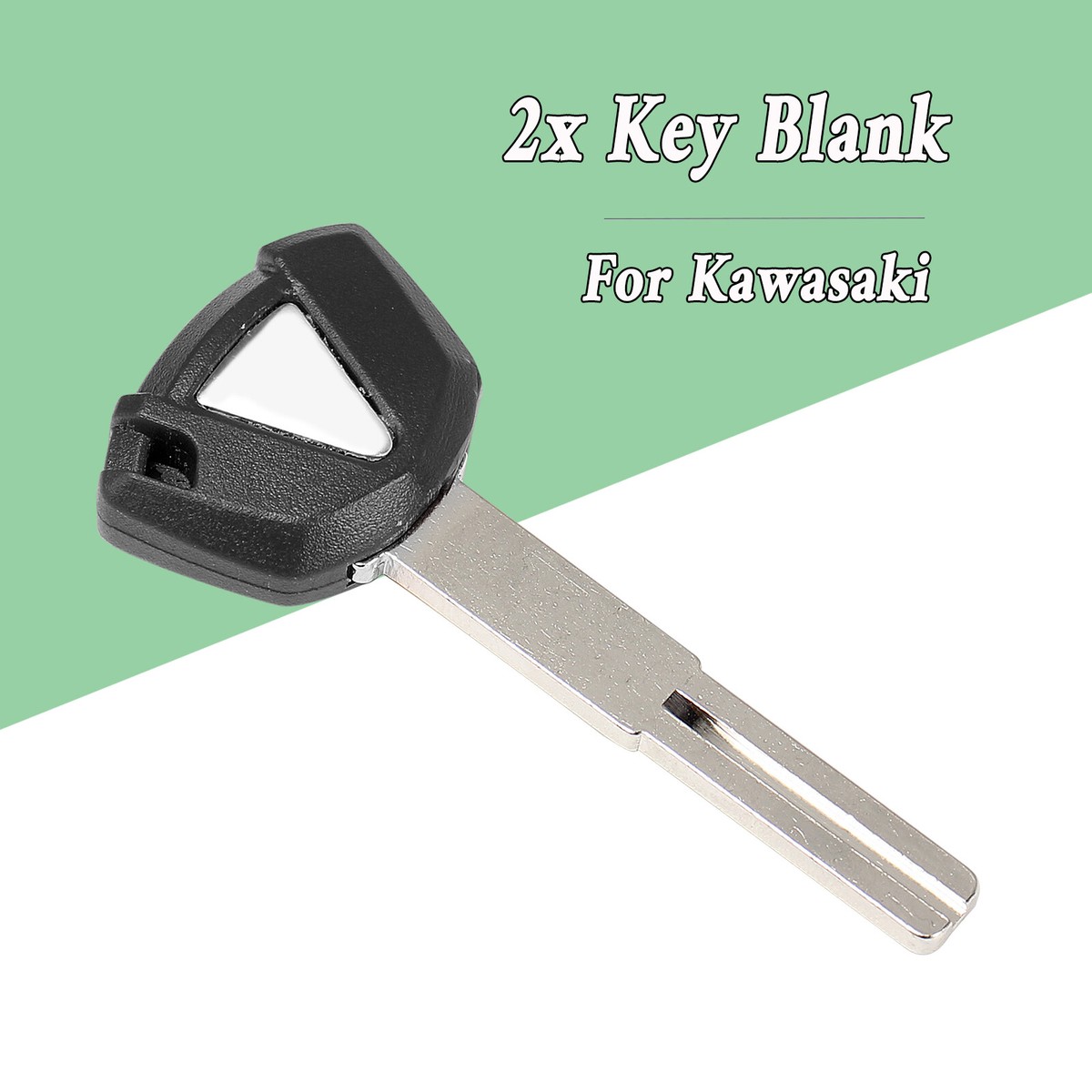 2x Blank Uncut Key Replacement For Kawasaki Z500 Ninja ZX-6R