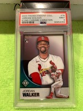 2023 Topps Transcendent JORDAN WALKER Icons Chrome VARIATION RC PSA 9 CARDINALS
