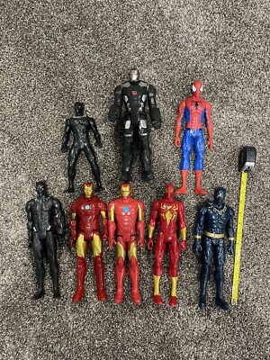 Lot De 12 Figurines Marvel Et DC Comics - PVC - Occasion