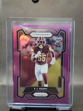 2023 Panini Prizm K.J. HENRY Purple Prizm 48/125 Washington Commanders RC, SP