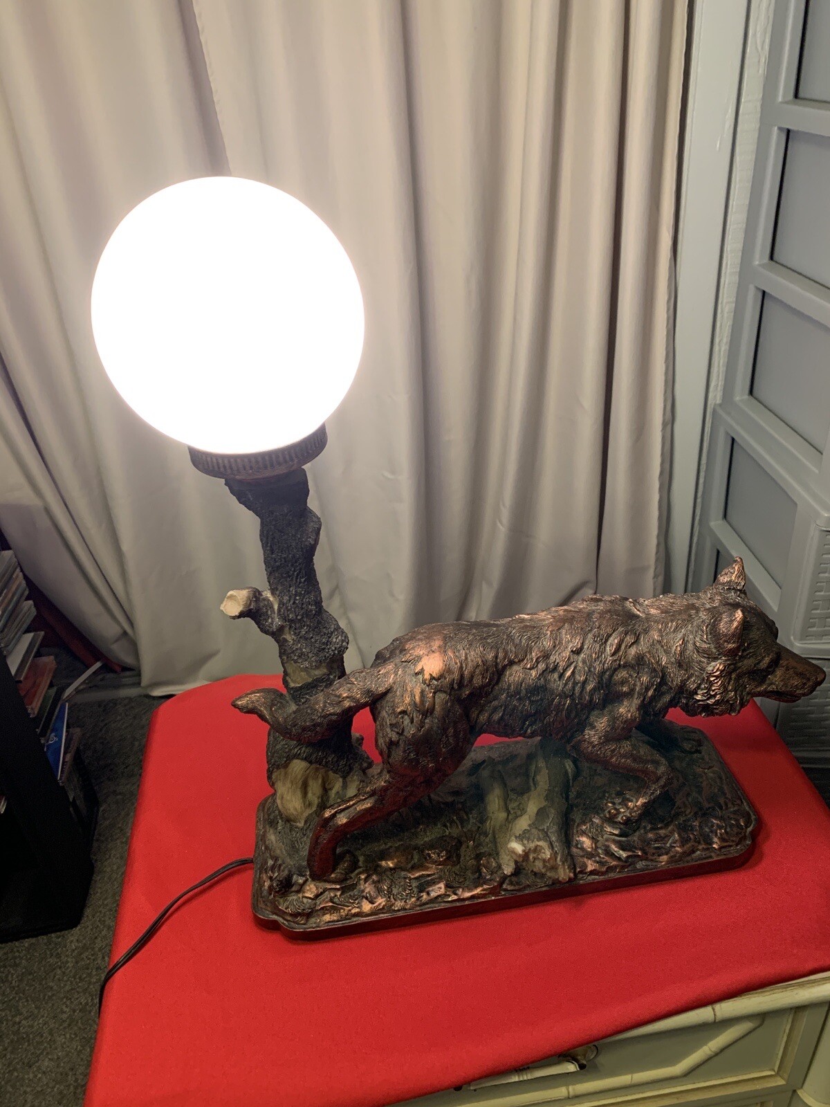 The “Vision”Wolf Table Lamp eBay