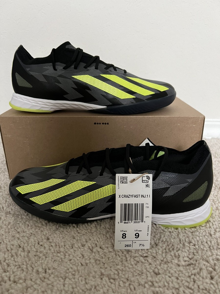 adidas CRAZYFAST 27㎝　新品未使用　HG/AG Adidas X CRAZYFAST Injection.1 Indoor Soccer Shoes Black