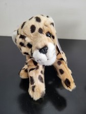 Vintage Animal Alley Leopard Cub Plush 12" Laying Down Stuffed Toys R Us