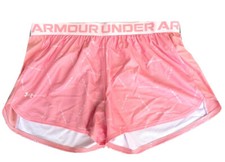 Under Armour Girl Play Up Twitch Short, all over Logo , Pink , XS