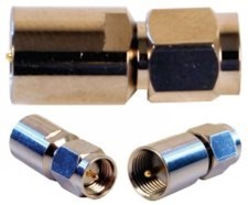 FME Male / SMA Male Adapter - Screw-On Threaded RF Connector Straight 50 Ohm