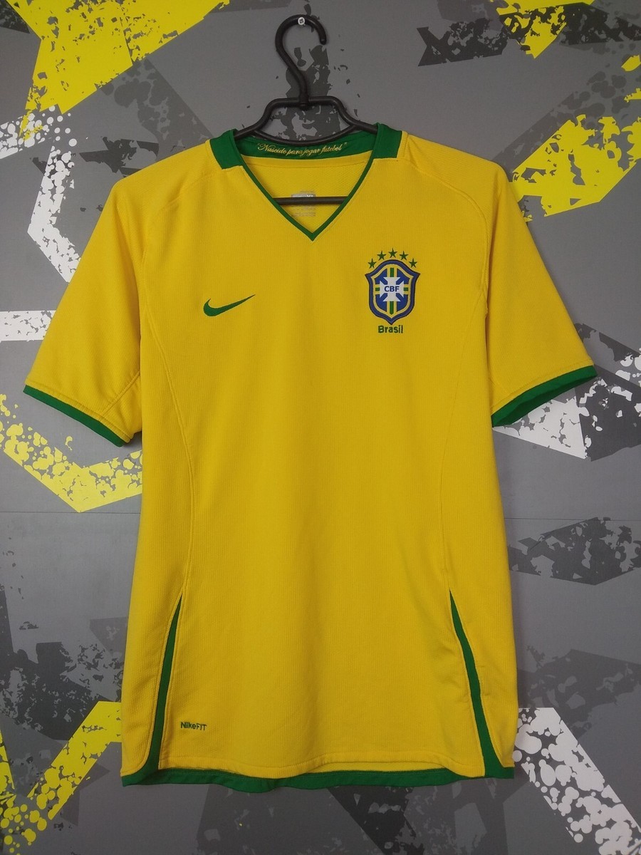 Brazil Home football shirt 2008 - 2010 Yellow Nike kids Size XL