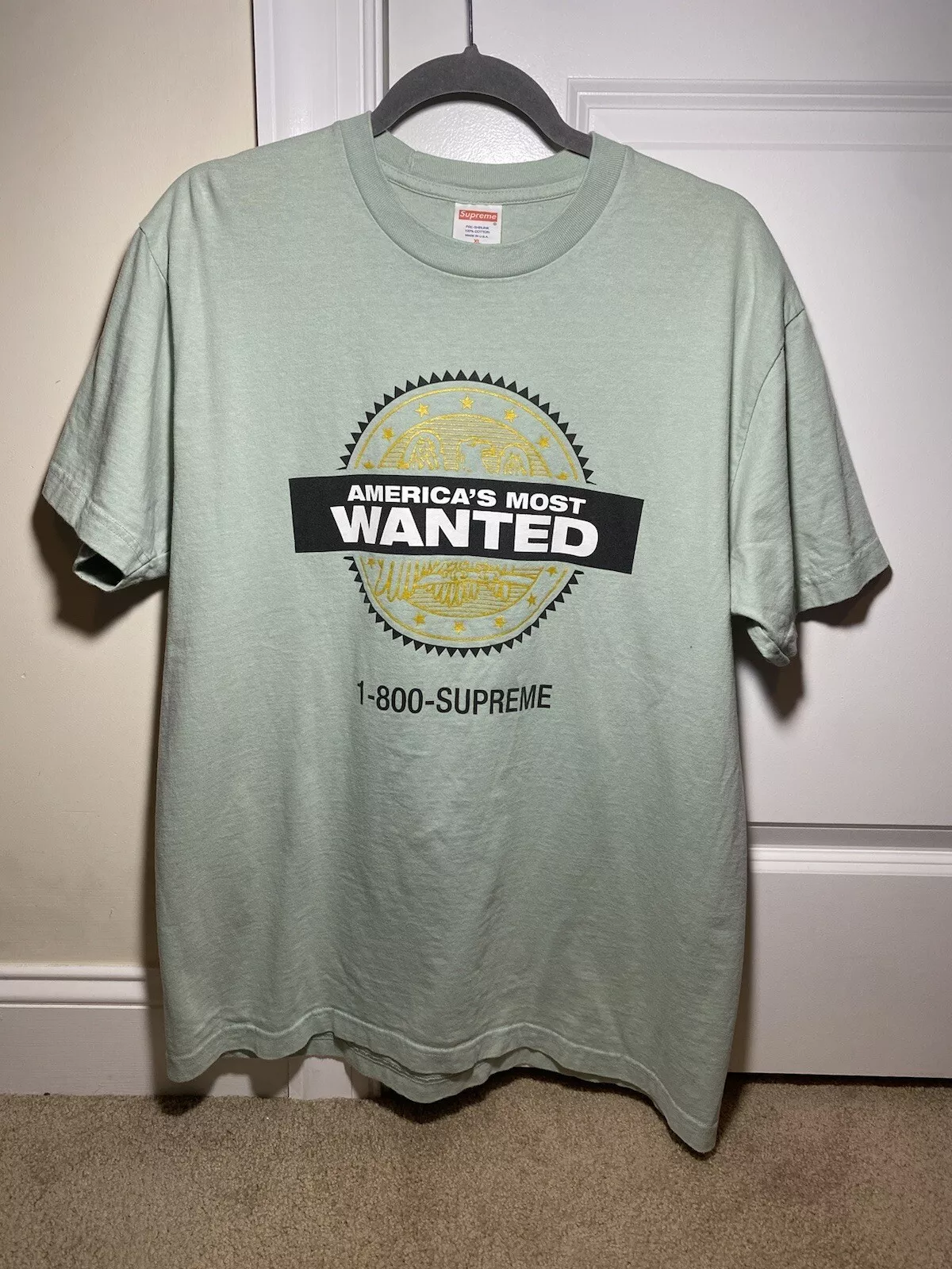 FW14 Supreme Americas Most Wanted T Shirt XL