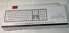 Macally 3 device rechargable Bluetooth Keyboard For Mac Apple Devices