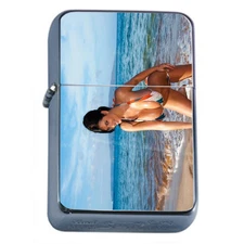 Sexy Bikini Beach Girls PIn Up D4 Flip Top Oil Lighter Wind Resistant Flame Babe