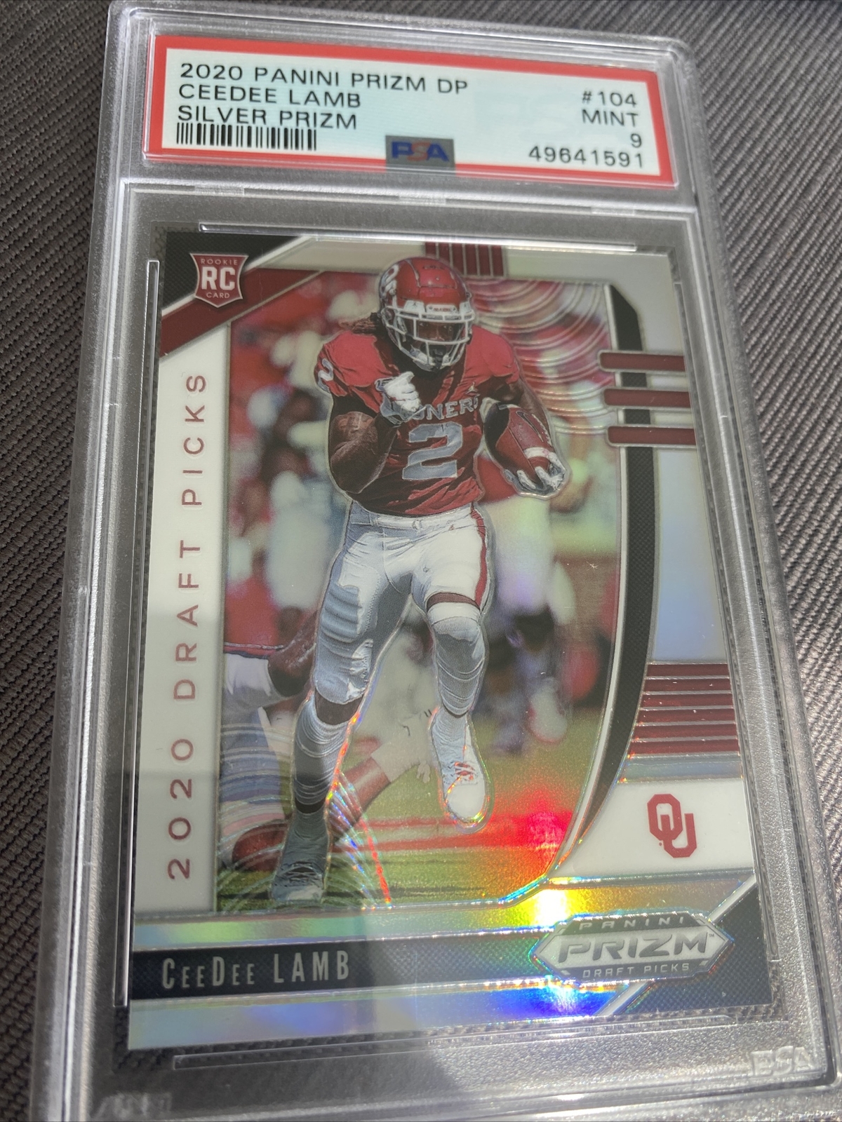 2020 PANINI PRIZM DP CEEDEE LAMB SILVER #104 PSA 9 MINT