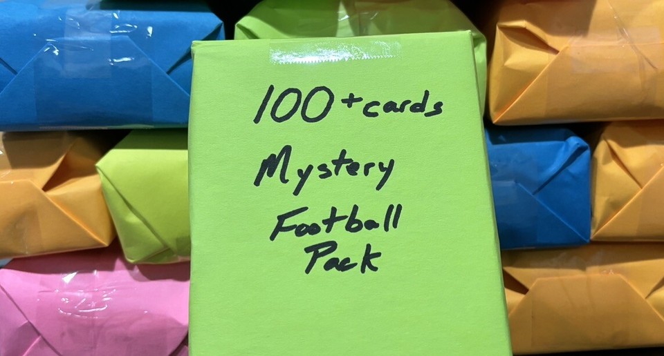 (5) 100+ Card Football Hot Packs Auto, Jersey, Star Rookie, HOF RC or