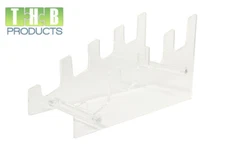 5 1/2" Clear Acrylic Multiple Multi Plate Rack Holds Up To 4 Plates Item# 17622