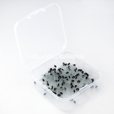 Dental Endodontic Fiber Post Resin Quartz Transparent Straight Thread 1.0mm Post