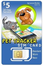 5 SIM CARD for Pet Tracker and other GPS Tracking Devices  3 in 1 GSM 4G LTE