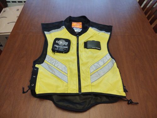 Motorcycle Vest ICON Motorsports Mil Spec Mesh Fluorescent Neon Reflective Reg