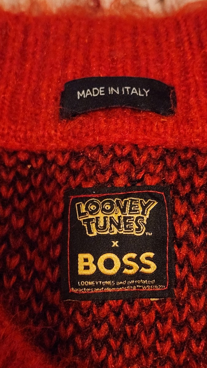 HUGO BOSS バックスバニー ニットセーター XL レッド HUGO BOSS x LOONEY TUNES Bugs Bunny Alunar Sweater Red S | eBay