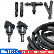 Universal Car Windshield Wiper Washer Squirter Nozzle Spray Jet Kit Fluid Hose Y