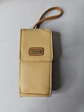 Nine West Tan Vertical Cell Phone Holster Sunglass Carrying Case Pouch ID Wallet