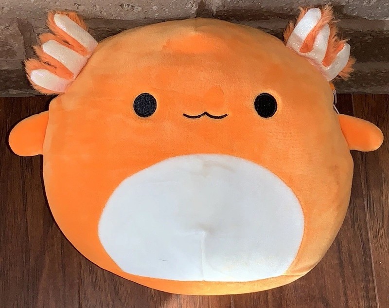 Squishmallows Nico Axolotl Plush Small 6-14in Orange/White Washable 2022