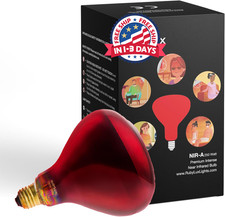 Bombilla infrarroja cercana 250W grado A, luz roja, 1 unidad