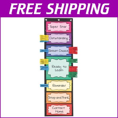 Classroom Behavior EZ-Tuck Clip-N-Track Chart with Activity Guide & Accessories
