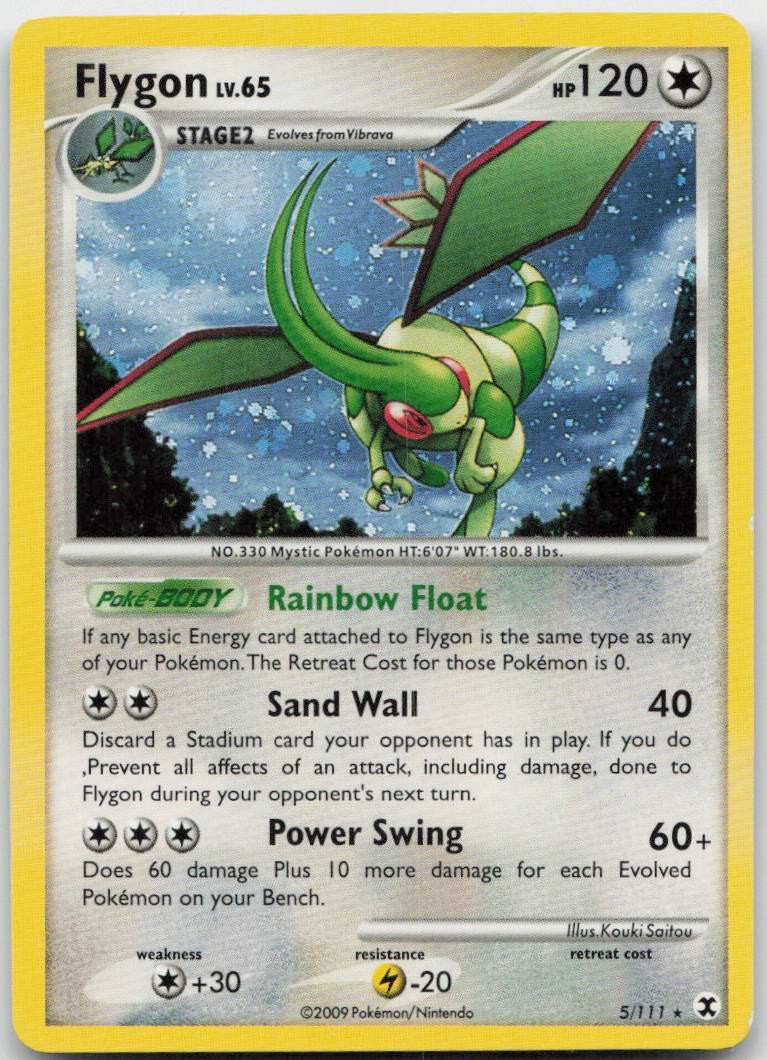 Flygon 5/111 Holo Rare Rising Rivals Pokemon MP