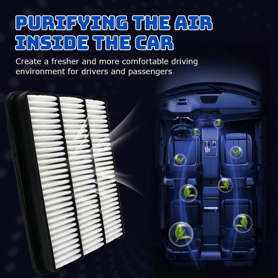 Juego de filtros de aire de motor y cabina para Audi A4 A6 Allroad Quattro S6 2002-2003 Foto 4 de 4