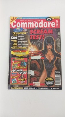 COMMODORE FORMAT C64 MAGAZINE ISSUE 15 NOVEMBER 1991 WITH CASSETTE 