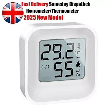 Digitales LCD Innenthermometer Hygrometer - Temperatur Luftfeuchtigkeit Monitor für Raum Zuhause