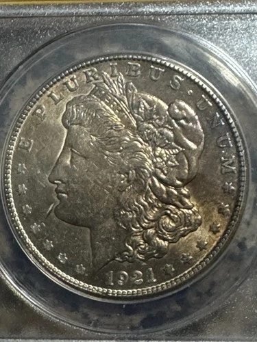 1921-s Morgan Silver Dollar, ANACS AU55 Details, Toner, Free shipping