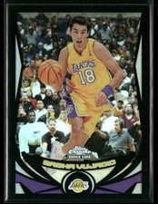 2004-05 Topps Chrome #192 Sasha Vujacic Refractors Black #/500