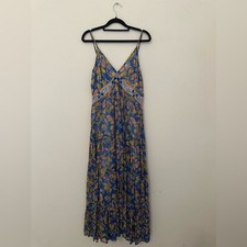 Verb Anthropologie Vineyard Tiered Maxi Dress Sz 2 Billowy Summer Wedding Sunset